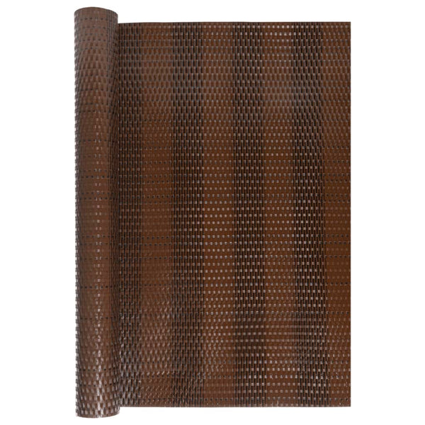 Parvekesuoja ruskea ja musta 1000x80 cm polyrottinki