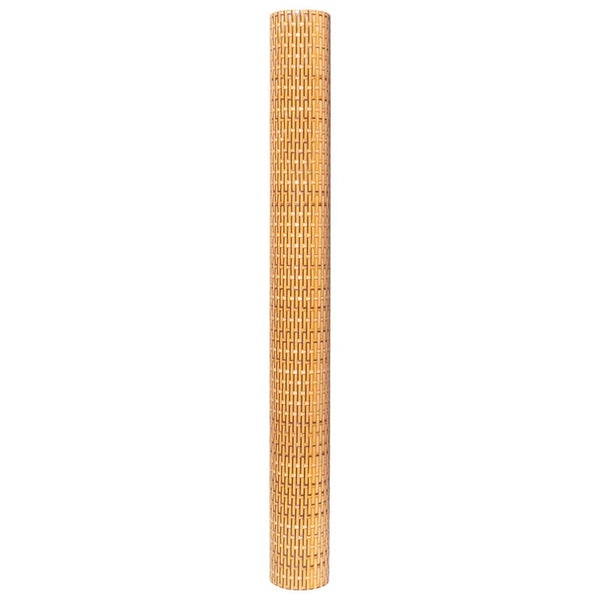 Parvekesuoja vaaleanruskea 500x80 cm polyrottinki