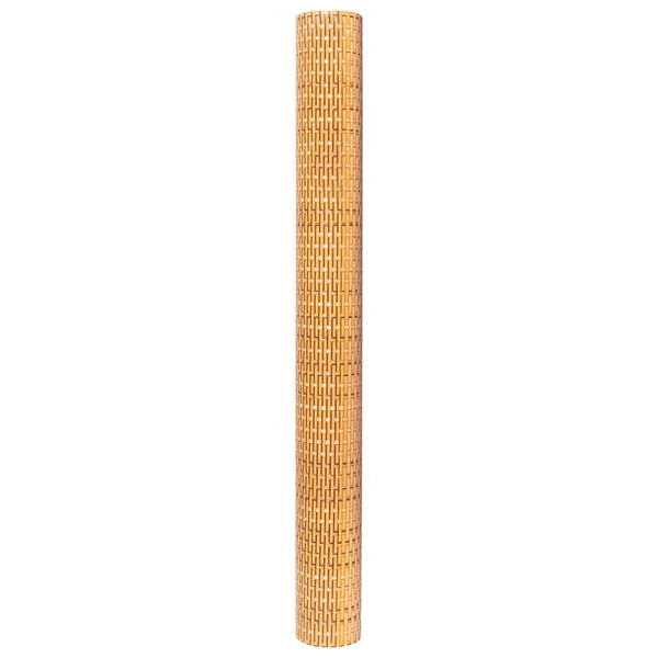 Parvekesuoja vaaleanruskea 500x90 cm polyrottinki