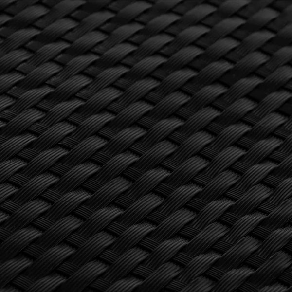 Parvekesuoja musta 300x100 cm polyrottinki