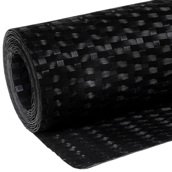 Parvekesuoja musta 300x100 cm polyrottinki
