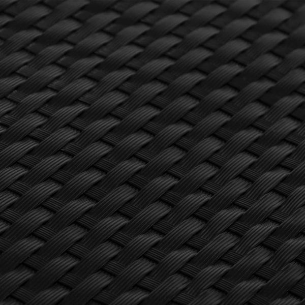 Parvekesuoja musta 400x90 cm polyrottinki