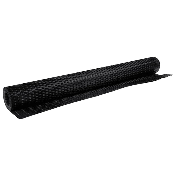 Parvekesuoja musta 500x100 cm polyrottinki