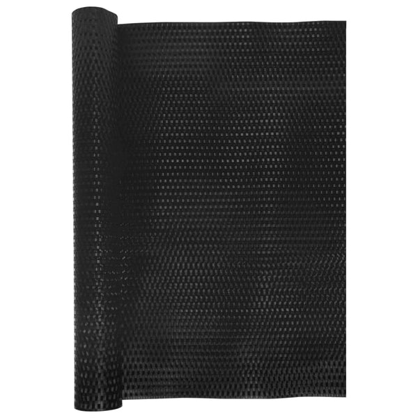 Parvekesuoja musta 1000x80 cm polyrottinki