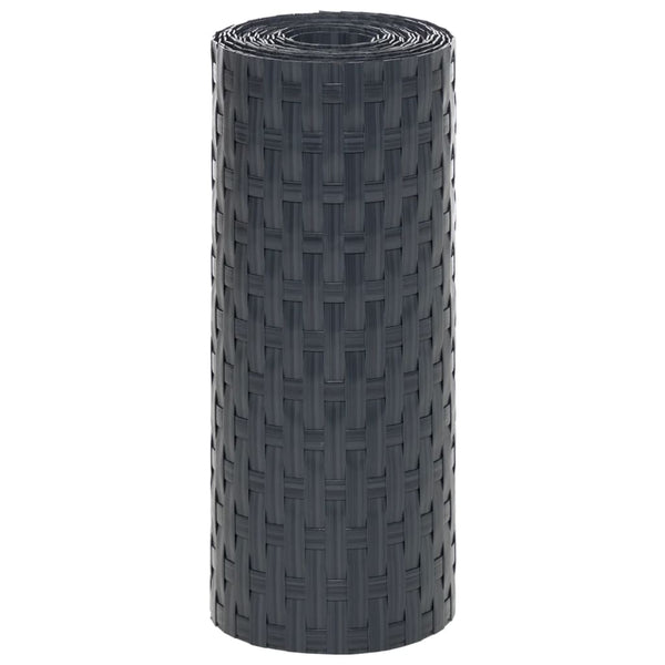 Parvekesuojat 10 kpl antrasiitti 255x19 cm polyrottinki