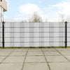 Parvekesuojat 5 kpl valkoinen 255x19 cm polyrottinki