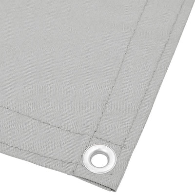Parvekkeen suoja vaaleanharmaa 75x500 cm 100% Oxford polyesteri