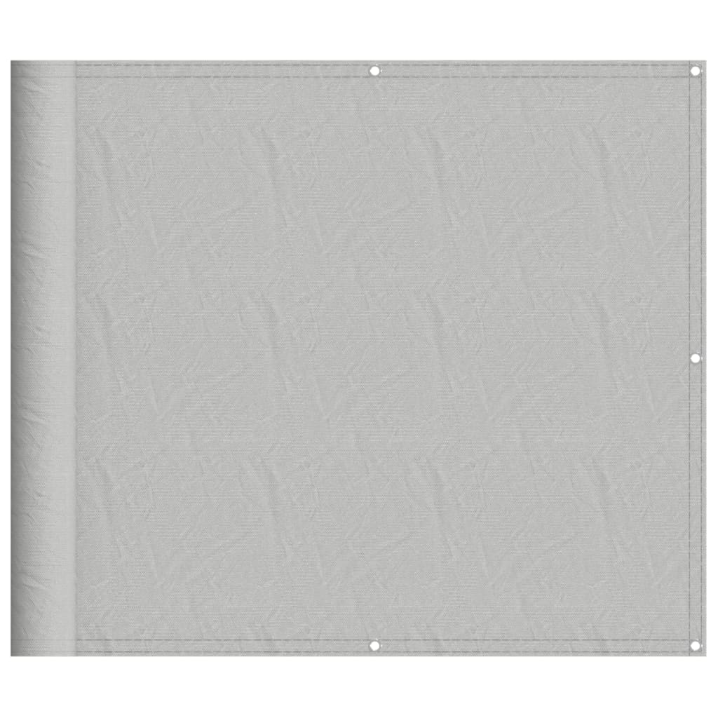 Parvekkeen suoja vaaleanharmaa 90x600 cm 100% Oxford polyesteri