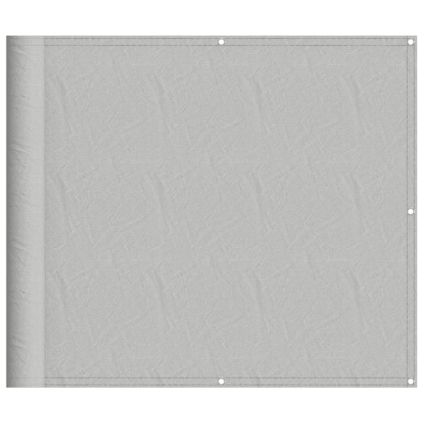 Parvekkeen suoja vaaleanharmaa 90x700 cm 100% Oxford polyesteri