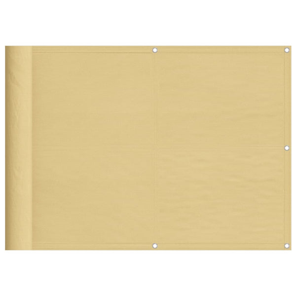 Parvekesuoja hiekka 75x700 cm 100% Oxford polyesteri