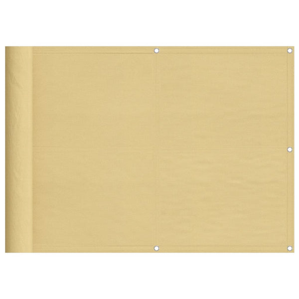Parvekesuoja hiekka 75x800 cm 100% Oxford polyesteri