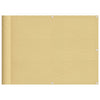Parvekesuoja hiekka 75x1000 cm 100% polyesteri Oxford kangas