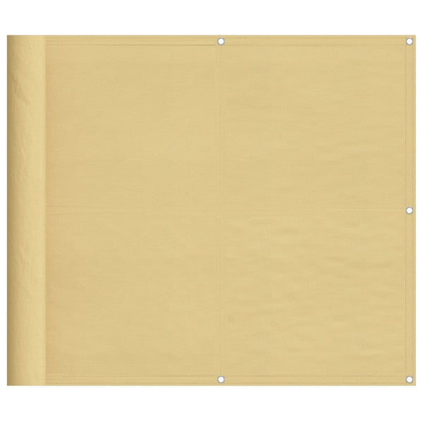 Parvekesuoja hiekka 90x800 cm 100% polyesteri Oxford kangas