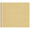 Parvekesuoja hiekka 90x1000 cm 100% polyesteri Oxford kangas