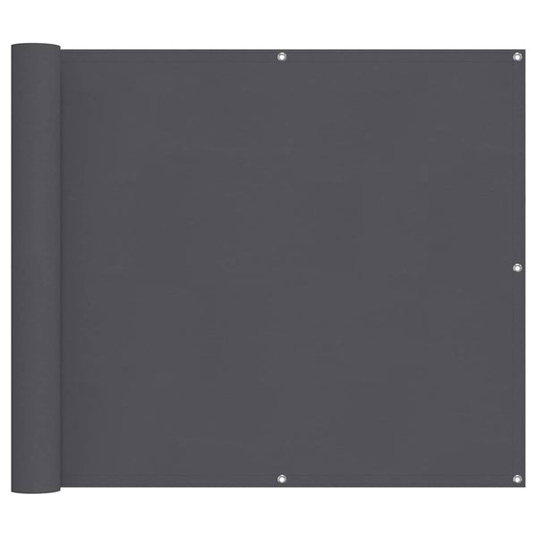 Parvekesuoja antrasiitti 90x800 cm 100% Oxford polyesteri