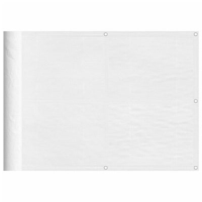 Parvekesuoja valkoinen 75x800 cm 100% polyesteri Oxford kangas