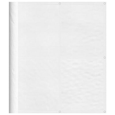 Parvekesuoja valkoinen 120x700 cm 100% Oxford polyesteri