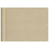 Parvekesuoja beige 75x800 cm 100% polyesteri Oxford kangas