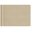 Parvekesuoja beige 75x1000 cm 100% polyesteri Oxford kangas