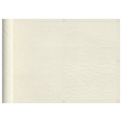 Parvekesuoja kerma 75x1000 cm 100% polyesteri Oxford kangas