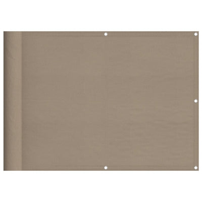 Parvekesuoja taupe 75x800 cm 100% polyesteri Oxford kangas