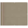 Parvekesuoja taupe 90x1000 cm 100% polyesteri Oxford kangas