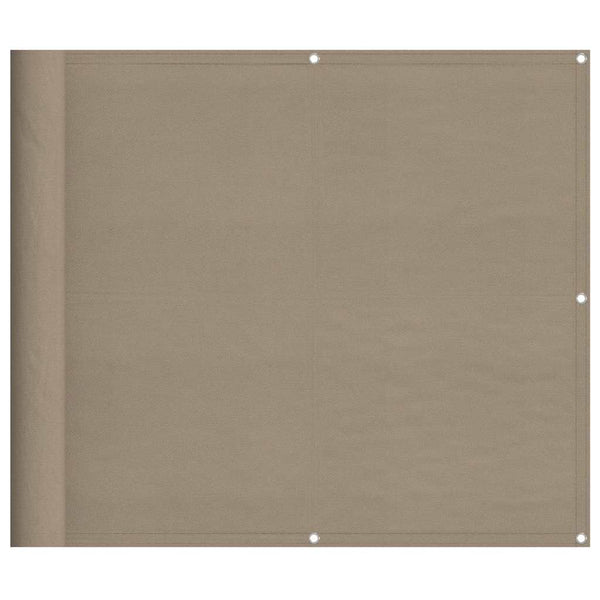 Parvekesuoja taupe 90x1000 cm 100% polyesteri Oxford kangas