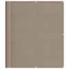 Parvekesuoja taupe 120x1000 cm 100% Oxford polyesteri