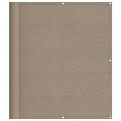 Parvekesuoja taupe 120x1000 cm 100% Oxford polyesteri