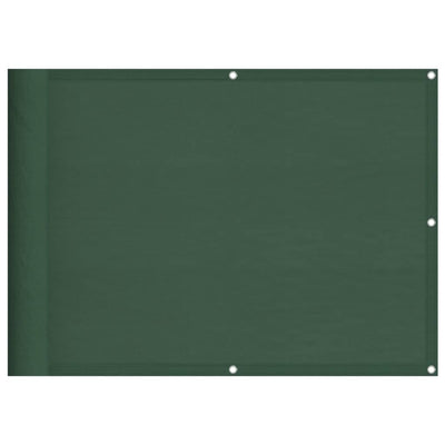 Parvekesuoja tummanvihreä 75x800 cm 100% Oxford polyesteri