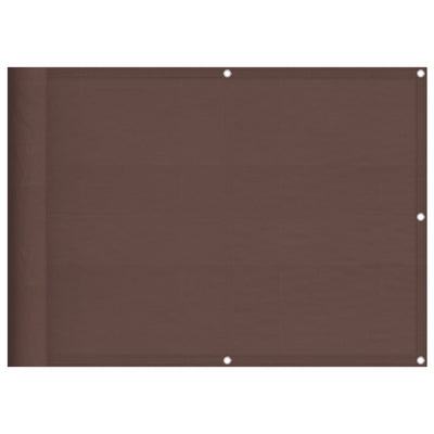 Parvekesuoja ruskea 75x800 cm 100% polyesteri Oxford kangas