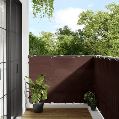 Parvekesuoja ruskea 120x700 cm 100% polyesteri Oxford kangas