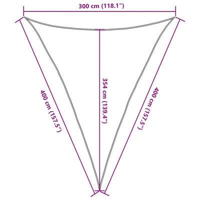 Aurinkopurje vaaleanharmaa 3x4x4 m 100% Oxford polyesteri