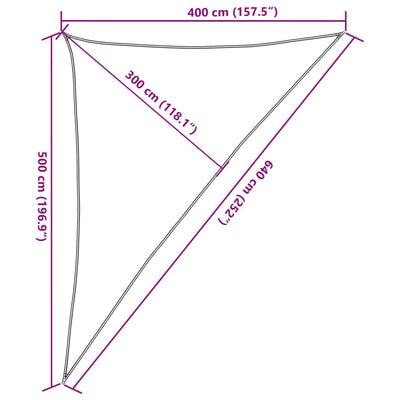 Aurinkopurje vaaleanharmaa 4x5x6,4 m 100% Oxford polyesteri
