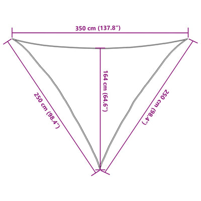 Aurinkopurje hiekka 2,5x2,5x3,5 m 100% Oxford polyesteri