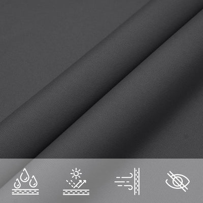 Aurinkopurje antrasiitti 2x2x2 m 100% Oxford polyesteri
