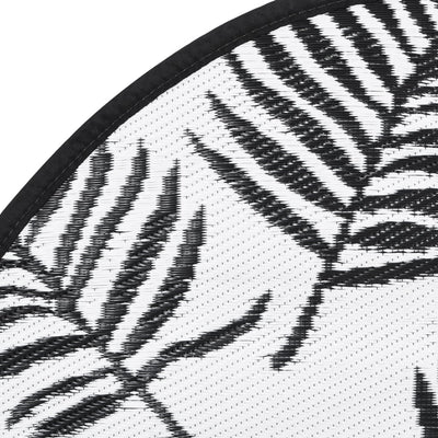 Mustavalkoinen ulkomatto Marianovici Ø120cm (pp)