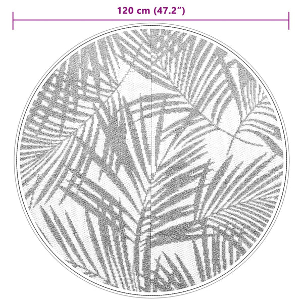 ARA KIL Ulkomatto Ø120 cm Vihreä PP