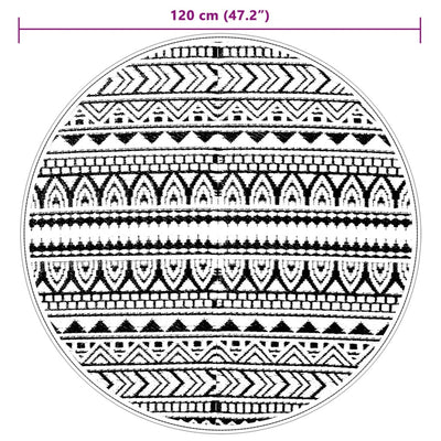 Musta ulkomatto Marianovici Ø120cm (pp)