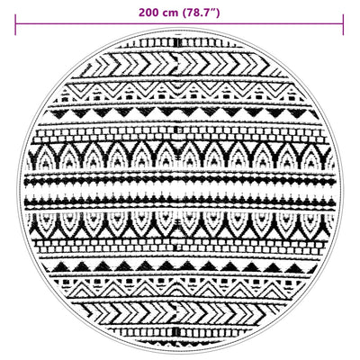 Musta ulkomatto Marianovici Ø200cm (pp)