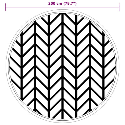 Harmaa ulkomatto Marianovici Ø200cm (pp)