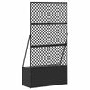 Puutarhan trellisi istuttaja Musta 70 x 30 x 135 cm Metalli