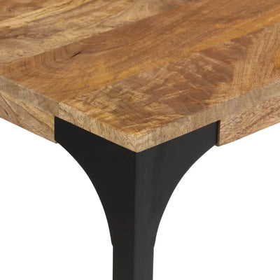 Konsolipöytä ruskea 110x35x76 cm täysi mangopuu ja rauta