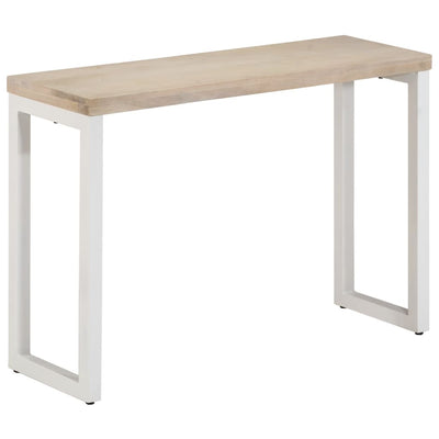 Konsolipöytä ruskea 110x35x76 cm täysi mangopuu ja rauta
