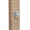 Beige ulkosuihku Davidson 50x55x224cm (polyrottinki ja akasiapuu)