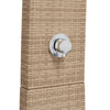 Beige ulkosuihku Obrejan 55x60x224cm (polyrottinki ja akasiapuu)