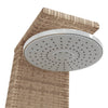 Beige ulkosuihku Obrejan 55x60x224cm (polyrottinki ja akasiapuu)