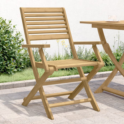 Taitettavat puutarhatuolit 2 kpl 54,5x61,5x86,5 cm akasiapuu