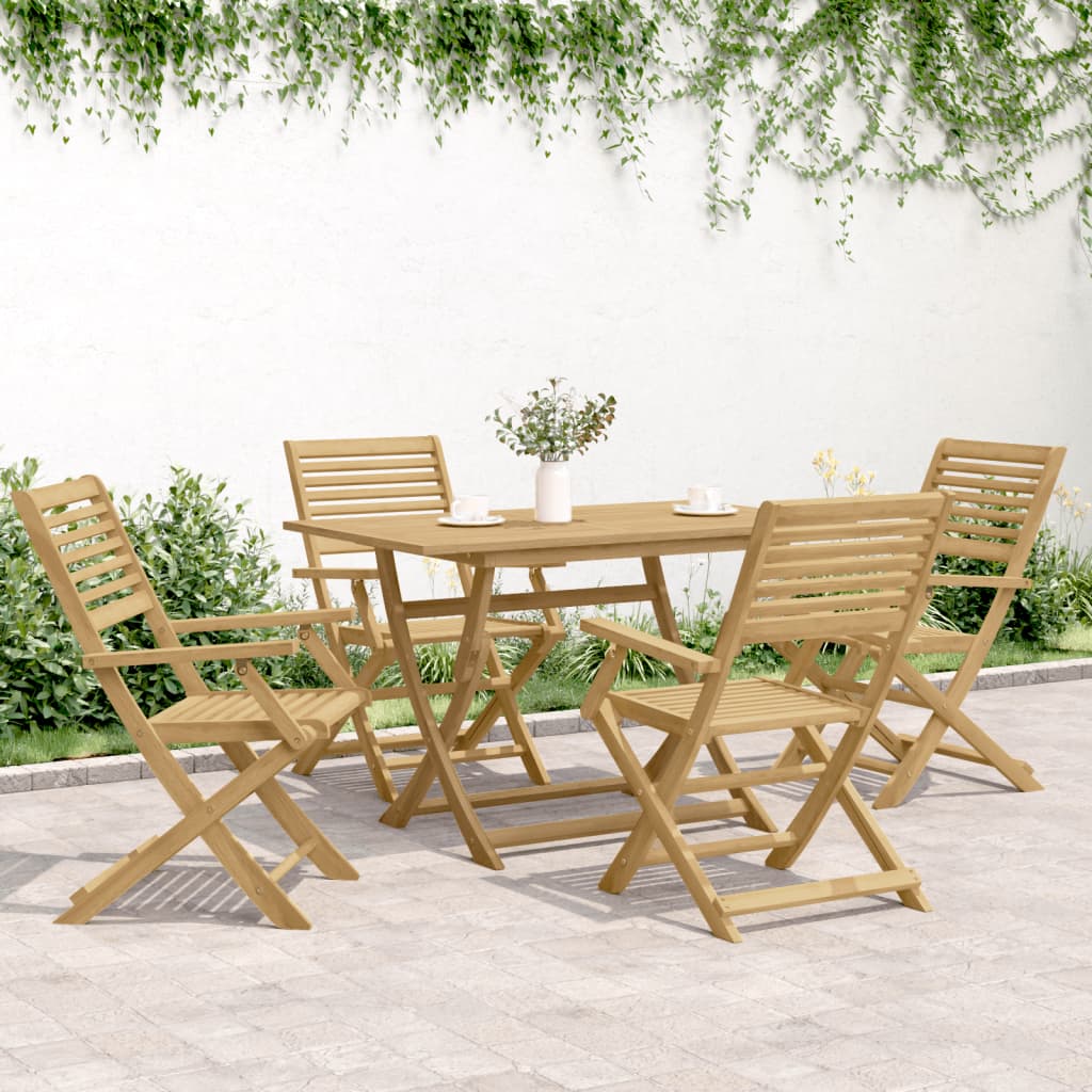Taitettavat puutarhatuolit Sargian 54,5x61,5x86,5cm (4 kpl akasiapuu)