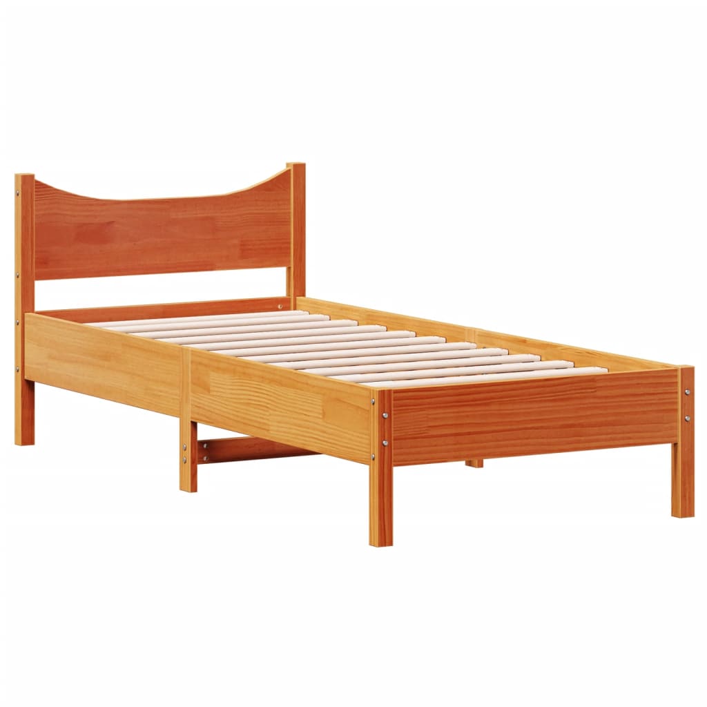 Vahanruskea sängynrunko Negoiu 100x200cm (mänty)